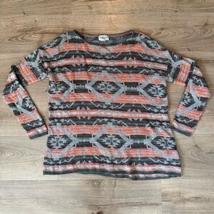 Denim & Supply Ralph Lauren Aztec Southwestern Women’s Large Cotton Pullover Top